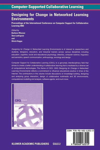 Produktbild: Designing for Change in Networked Learning Environments