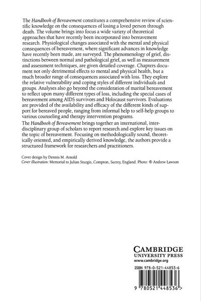 Produktbild: Handbook of Bereavement