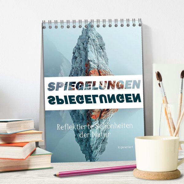 Produktbild: Spiegelungen - Reflektierte Sch&ouml;nheiten der Natur (Tischkalender 2026 DIN A5 hoch), CALVENDO Monatskalender