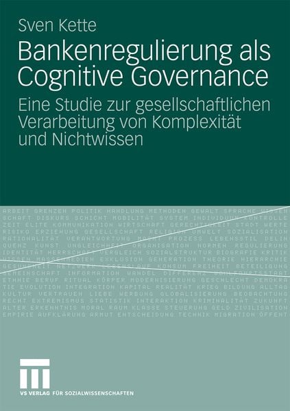 Produktbild: Bankenregulierung als Cognitive Governance