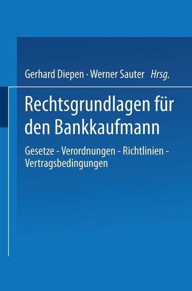 Produktbild: Rechtsgrundlagen f&uuml;r den Bankkaufmann