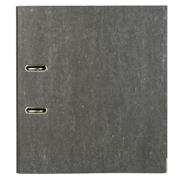 Produktbild: Idena Ordner aus Pappe Wolkenmarmor schwarz DIN A4 R&uuml;ckenbreite 5cm
