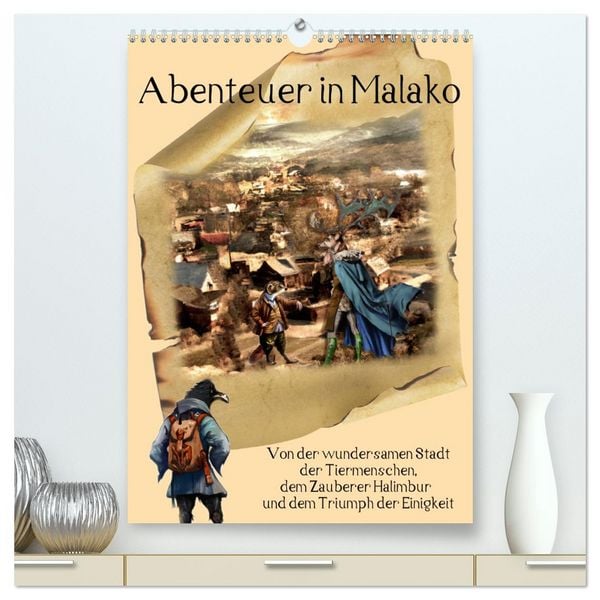 Produktbild: Abenteuer in Malako (hochwertiger Premium Wandkalender 2026 DIN A2 hoch), Kunstdruck in Hochglanz