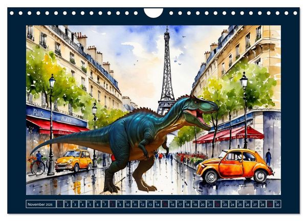 Produktbild: Dinosaurier erobern die Welt zur&uuml;ck (Wandkalender 2026 DIN A4 quer), CALVENDO Monatskalender