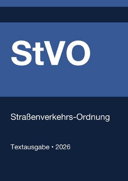 Produktbild: Stra&szlig;enverkehrs-Ordnung (StVO) (Deutschland) 2026