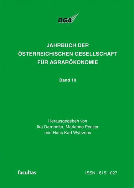 Produktbild: Jahrbuch der &Ouml;sterreichischen Gesellschaft f&uuml;r Agrar&ouml;konomie / Agrar&ouml;konomie zwischen Vision und Realit&auml;t