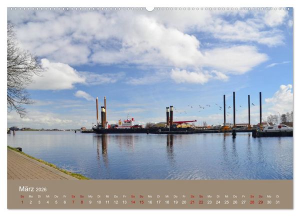 Produktbild: Wilhelmshaven - Sonne, K&uuml;ste und Meer (hochwertiger Premium Wandkalender 2026 DIN A2 quer), Kunstdruck in Hochglanz