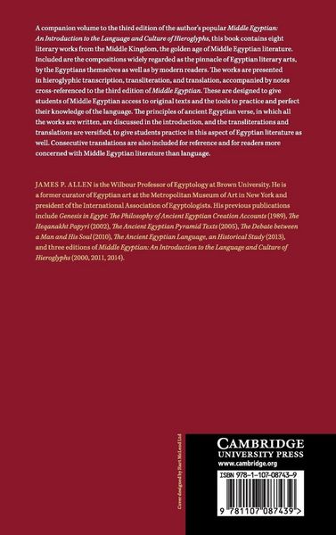 Produktbild: Middle Egyptian Literature