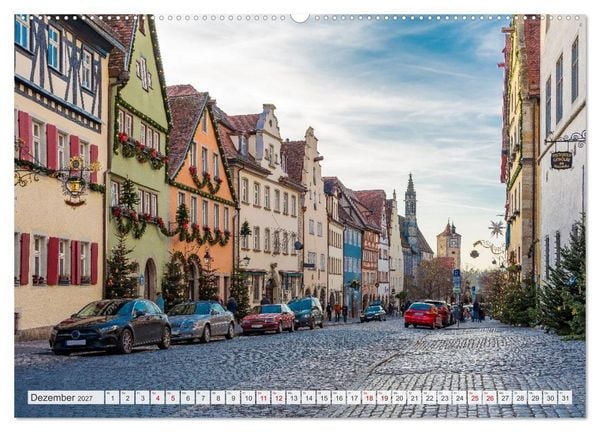 Produktbild: Ein Spaziergang durch Rothenburg ob der Tauber (hochwertiger Premium Wandkalender 2027 DIN A2 quer), Kunstdruck in Hochglanz
