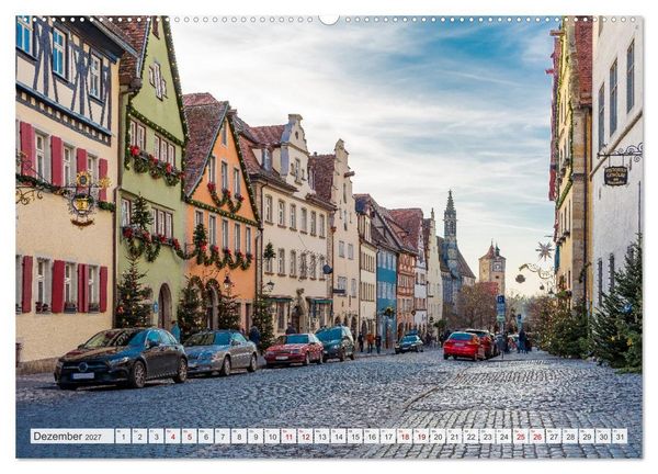 Produktbild: Ein Spaziergang durch Rothenburg ob der Tauber (Wandkalender 2027 DIN A2 quer), CALVENDO Monatskalender