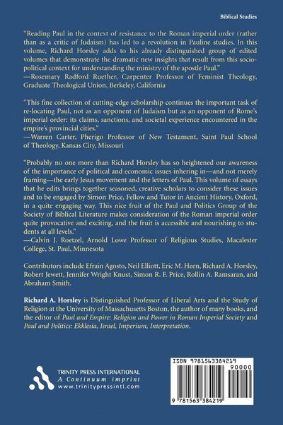 Produktbild: Paul and the Roman Imperial Order
