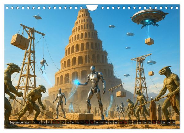 Produktbild: R&auml;tsel aus Stein - Uralte Baukunst neu gedacht (Wandkalender 2026 DIN A4 quer), CALVENDO Monatskalender