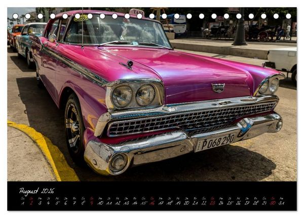 Produktbild: Kubas Klassische Automobile 2026 (Tischkalender 2026 DIN A5 quer), CALVENDO Monatskalender