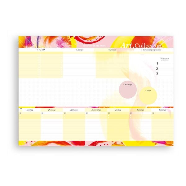 Produktbild: Schreibtischunterlage aus Papier DIN A2| 50 Blatt zum Abrei&szlig;en aus der Art.Collection von Stay Inspired