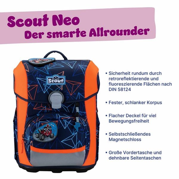 Produktbild: Scout Schulranzen Set Neo, Schulranzen Set, 4tlg, Offroad