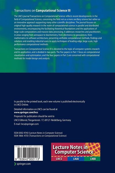 Produktbild: Transactions on Computational Science III