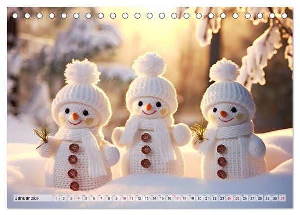Produktbild: H&auml;kelliebe - Fantasie in Maschen einfangen (Tischkalender 2026 DIN A5 quer), CALVENDO Monatskalender