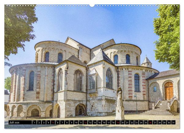 Produktbild: Kirchen in K&ouml;ln - Heilige St&auml;tten und imposante Bauten (hochwertiger Premium Wandkalender 2026 DIN A2 quer), Kunstdruck in Hochglanz