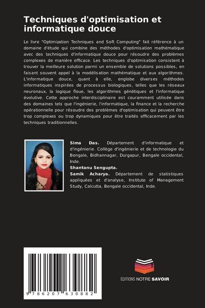 Produktbild: Techniques d'optimisation et informatique douce