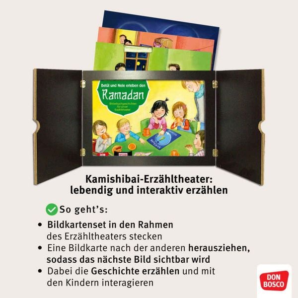 Produktbild: Bet&uuml;l und Nele erleben Advent und Weihnachten. Kamishibai Bildkartenset.