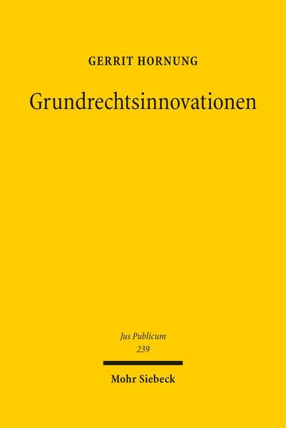 Produktbild: Grundrechtsinnovationen