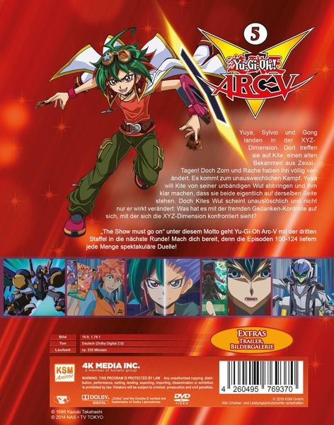 Produktbild: Yu-Gi-Oh! Arc-V - Staffel 3.1: Episode 100-124 [5 DVDs]