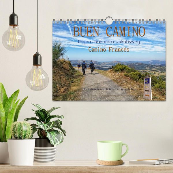 Produktbild: Buen Camino - pilgern auf dem Jakobsweg - Camino Franc&eacute;s (Wandkalender 2026 DIN A4 quer), CALVENDO Monatskalender