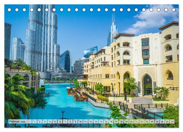 Produktbild: Dubai - Traumstadt der Scheichs (Tischkalender 2026 DIN A5 quer), CALVENDO Monatskalender