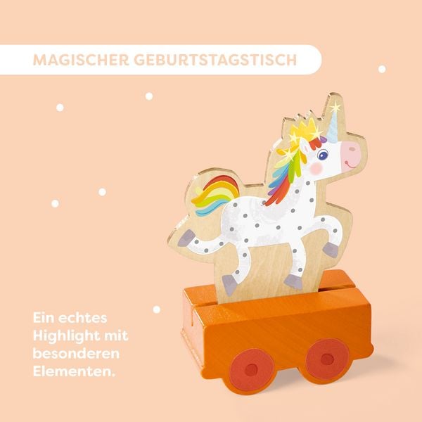 Produktbild: HABA 2013222001 - Geburtstagszug, 18-teilig, Holz