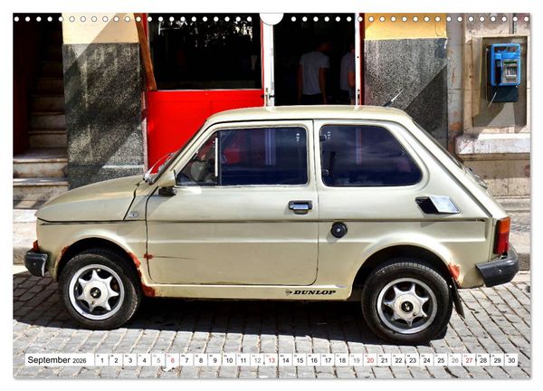 Produktbild: Polski Fiat 126p - Kult auf Kuba (Wandkalender 2026 DIN A3 quer), CALVENDO Monatskalender