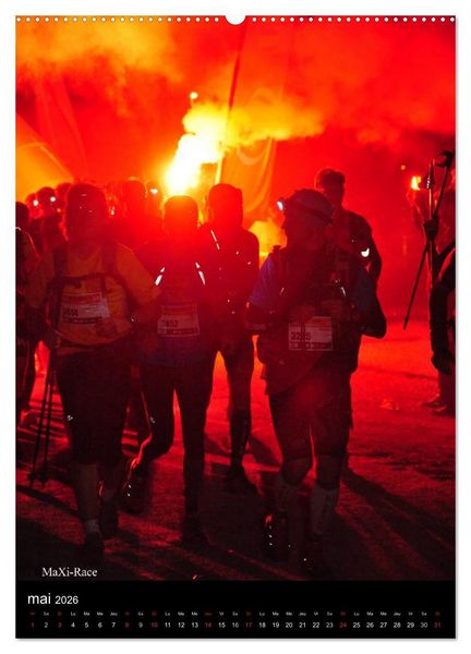 Produktbild: Trail Running Passion et &eacute;motion (Calendrier mural 2026 DIN A2 horizontal) calendrier de bureau