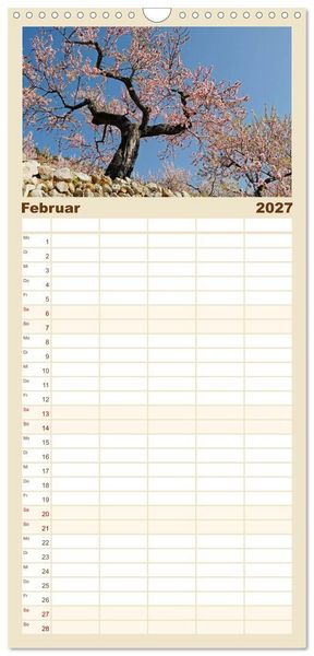Produktbild: Familienplaner 2027 - Costa Blanca - Spaniens wei&szlig;e K&uuml;ste mit 5 Spalten (Wandkalender, 21 x 45 cm) CALVENDO