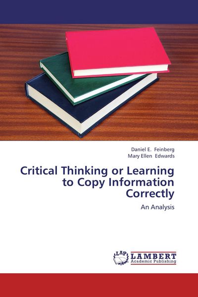Produktbild: Critical Thinking or Learning to Copy Information Correctly