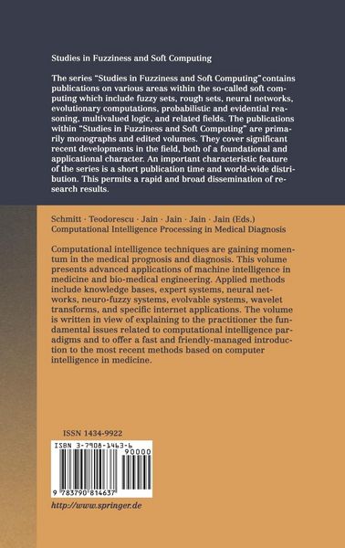 Produktbild: Computational Intelligence Processing in Medical Diagnosis