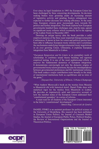 Produktbild: European Integration and its Limits