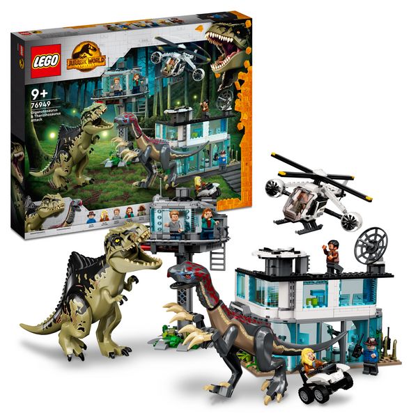 Produktbild: LEGO&reg; Jurassic World: Giganotosaurus & Therizinosaurus Angriff (76949); Bauset; spannendes Spielzeug f&uuml;r Kinder ab 9 Jahren (658 Teile)
