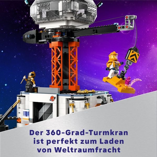 Produktbild: LEGO City Weltraum 60434 Raumbasis mit Startrampe, Raumschiff-Spielzeug