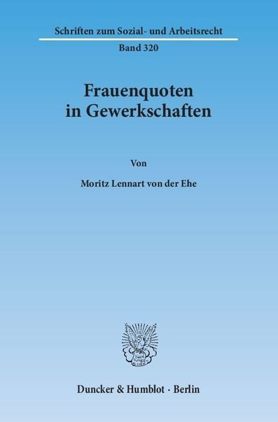 Produktbild: Frauenquoten in Gewerkschaften.