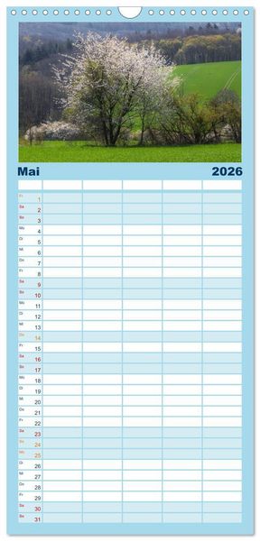 Produktbild: Familienplaner 2026 - B&auml;ume, der Atem der Natur mit 5 Spalten (Wandkalender, 21 x 45 cm) CALVENDO