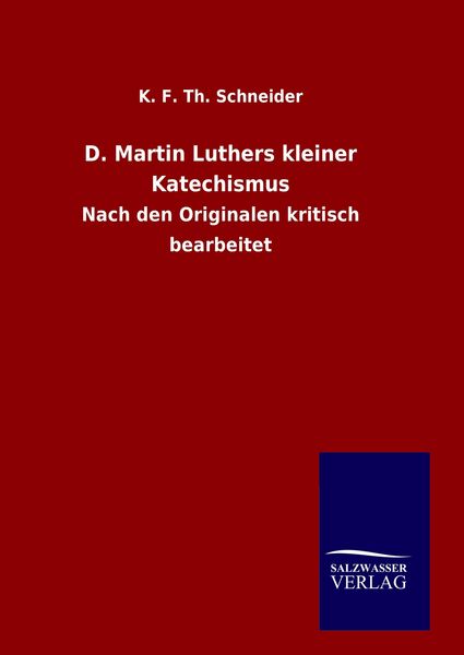 Produktbild: D. Martin Luthers kleiner Katechismus