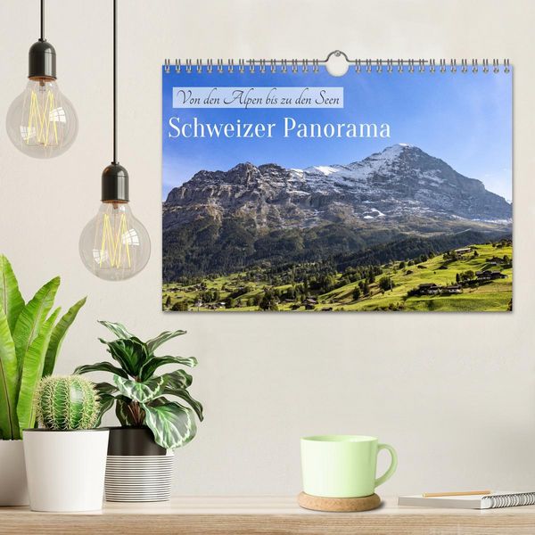 Produktbild: Schweizer Panorama - Von den Alpen bis zu den Seen (Wandkalender 2026 DIN A4 quer), CALVENDO Monatskalender