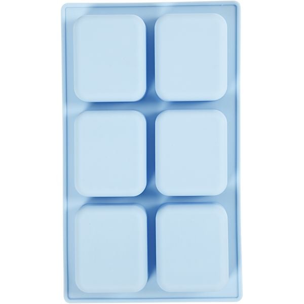 Produktbild: Creativ Company Silikonform, H 2,5 cm, L 26 cm, B 15,5 cm, Lochgr&ouml;&szlig;e 70x59 mm, 100 ml, 1 Stk