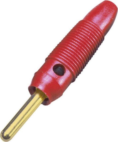 BKL Electronic 072149/G Bananenstecker Stecker, gerade Stift-Ø: 4mm Rot 1St.