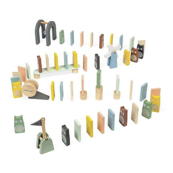 Holz-Dominospiel Eulen-Parcours 100 Teile