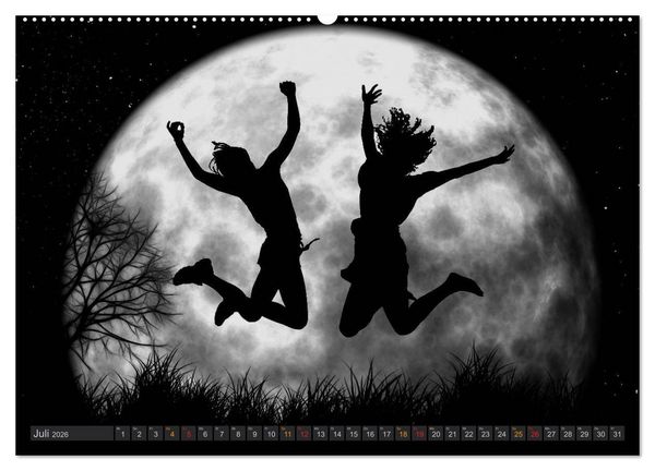 Produktbild: Sonne und Mond - faszinierend und anziehend (Wandkalender 2026 DIN A2 quer), CALVENDO Monatskalender