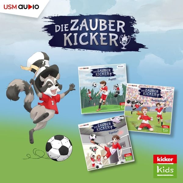 Produktbild: Die Zauberkicker, Hörbox 1-3