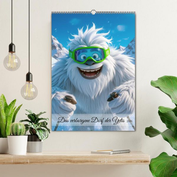 Produktbild: Das verborgene Dorf der Yetis (Wandkalender 2026 DIN A2 hoch), CALVENDO Monatskalender
