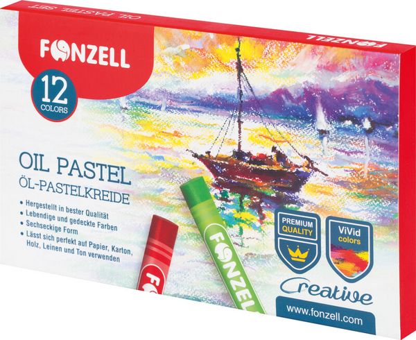 Produktbild: &Ouml;lpastellkreide 12er