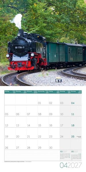 Produktbild: Lokomotiven Kalender 2027 - 30x30 - Art12
