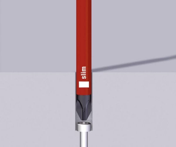 Produktbild: Wiha 35395 VDE Kreuzschlitz-Schraubendreher PZ 1 Klingenl&auml;nge: 80mm DIN ISO 8764